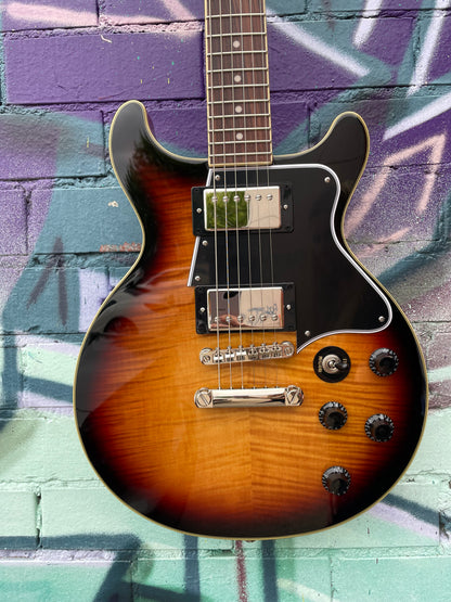 Epiphone Les Paul Special Double Cut Electric Guitar - Figured Bourbon Burst