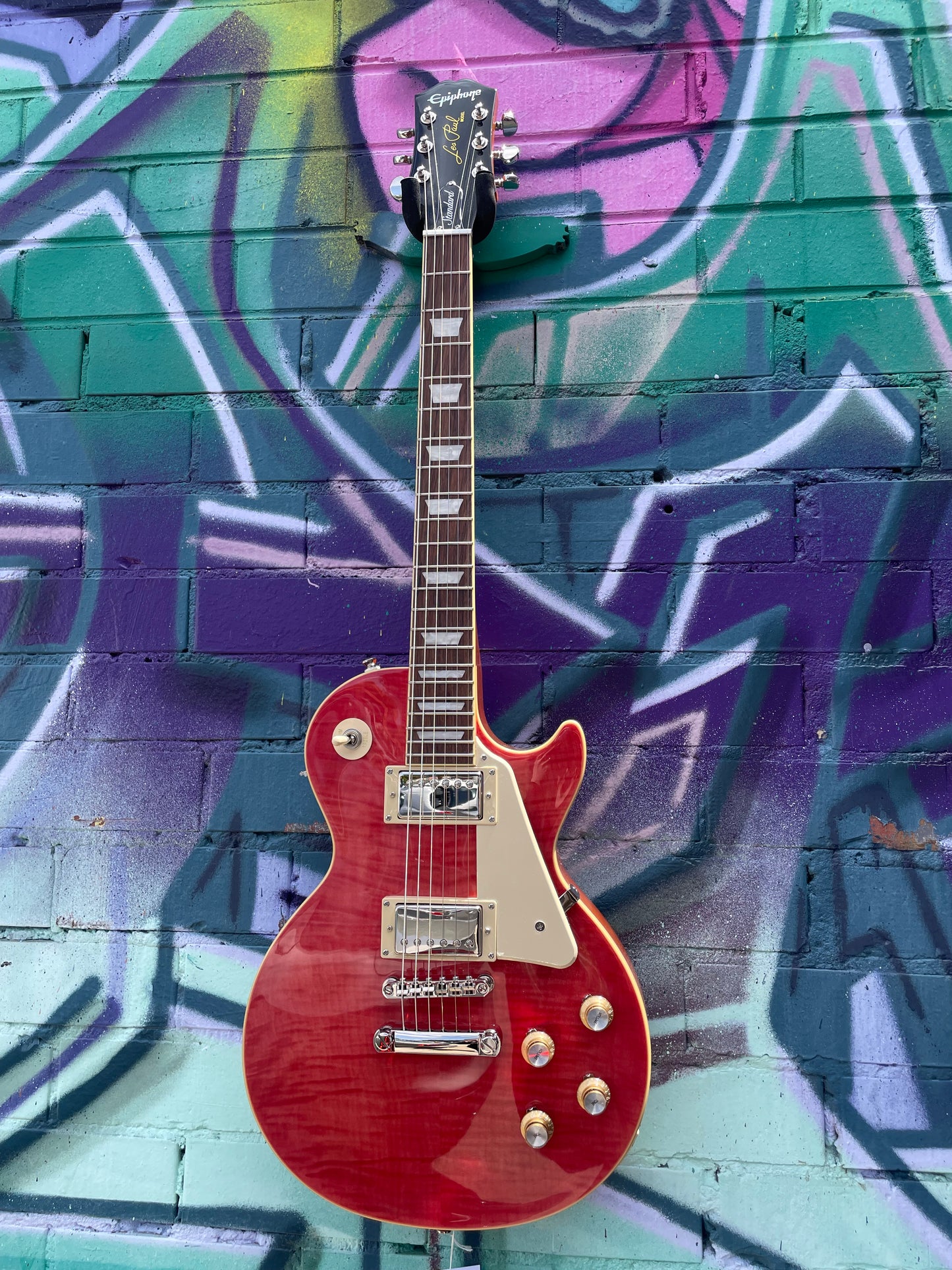 Epiphone Les Paul Standard 60s Figured Electric Guitar - Fucshia
