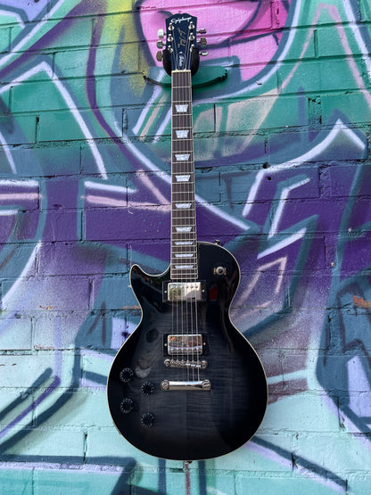 Epiphone Les Paul Tribute Plus Left Handed Electric Guitar - Ebony Burst