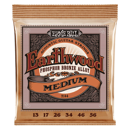 Ernie Ball Earthwood Phosphor Bronze Medium 13-56 6-String Acoustic Guitar Strings
