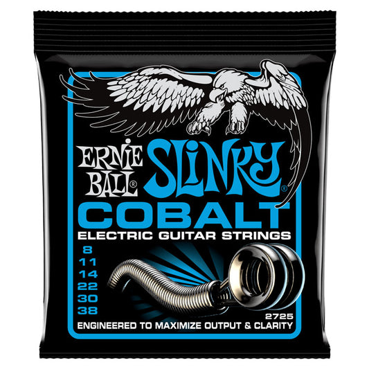 Ernie Ball Extra Slinky Cobalt 8-38 6-String Electric Guitar Strings