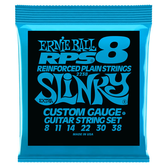 Ernie Ball Extra Slinky RPS 8-38 Nickel Wound 6-String Electric Guitar Strings
