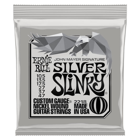 Ernie Ball John Mayer Signature Silver Slinky 10.5-47 6-String Electric Guitar Strings