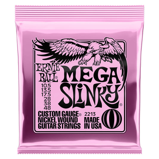 Ernie Ball Mega Slinky 10.5-48 Nickel Wound 6-String Electric Guitar Strings