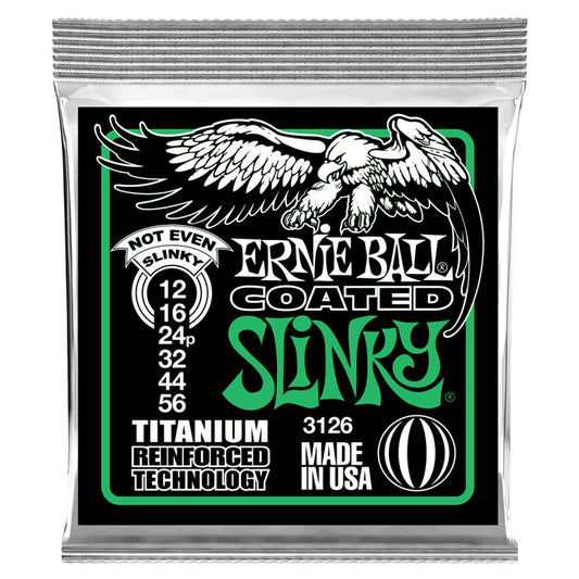 Ernie Ball Not Even Slinky 12-56 Coated Titanium RPS 6-String Electric Guitar Strings