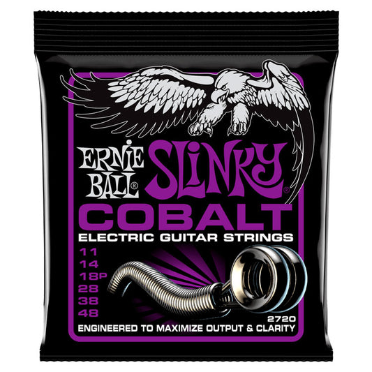 Ernie Ball Power Slinky Cobalt 11-48 6-String Electric Guitar Strings