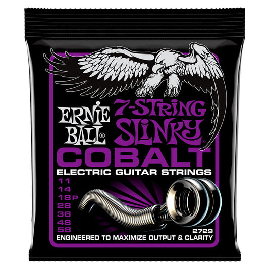 Ernie Ball Power Slinky Cobalt 11-58 7-String Electric Guitar Strings