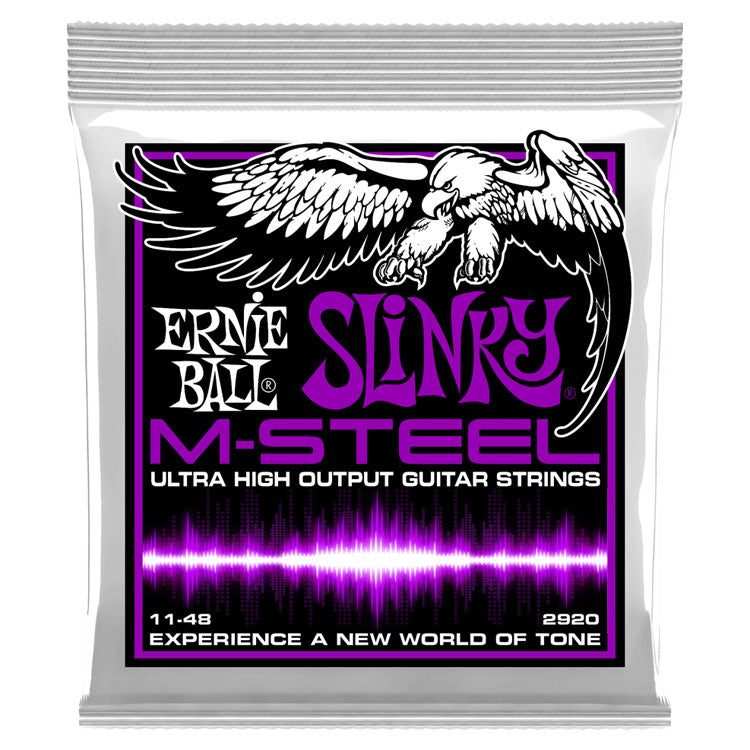 Ernie Ball Power Slinky M-Steel 11-48 6-String Electric Guitar Strings