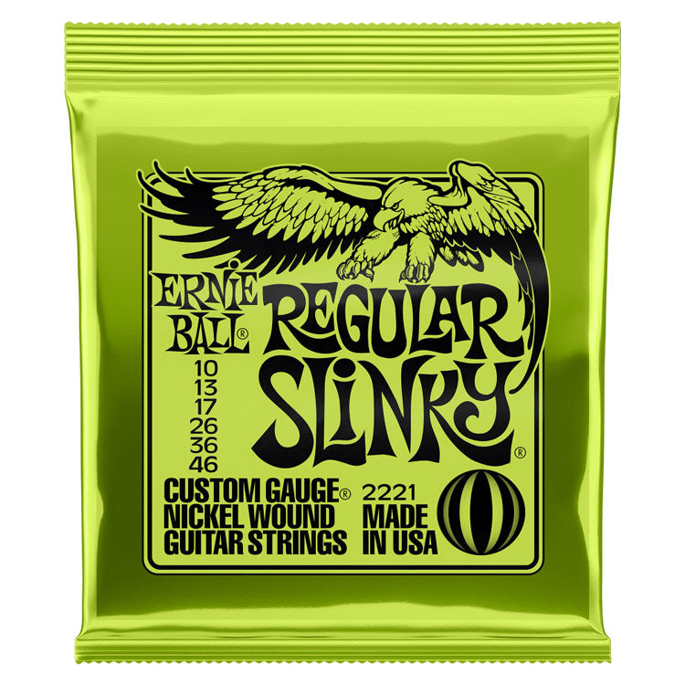 Ernie Ball Regular Slinky 10-46 Nickel Wound 6-String Electric Guitar Strings