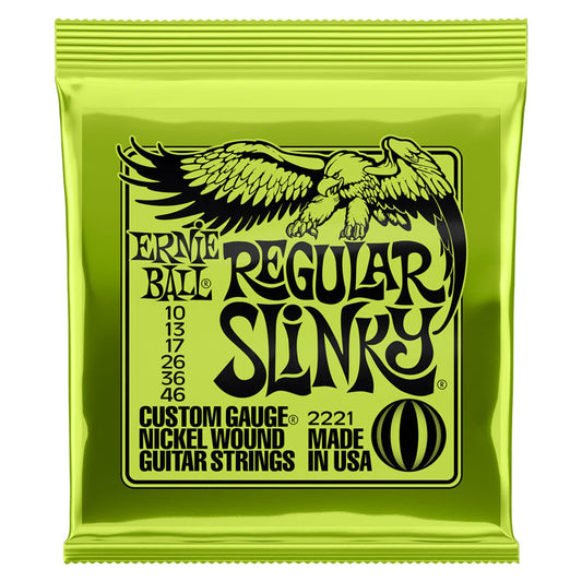Ernie Ball Regular Slinky 10-46 Nickel Wound 6-String Electric Guitar Strings