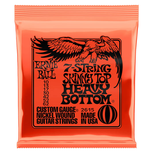 Ernie Ball Skinny Top/Heavy Bottom Slinky 10-62 Nickel Wound 7-String Electric Guitar Strings