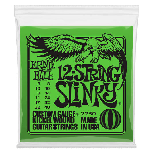 Ernie Ball Slinky 8-40 Nickel Wound 12-String Electric Guitar Strings
