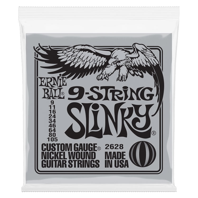 Ernie Ball Slinky 9-105 Nickel Wound 9-String Electric Guitar Strings