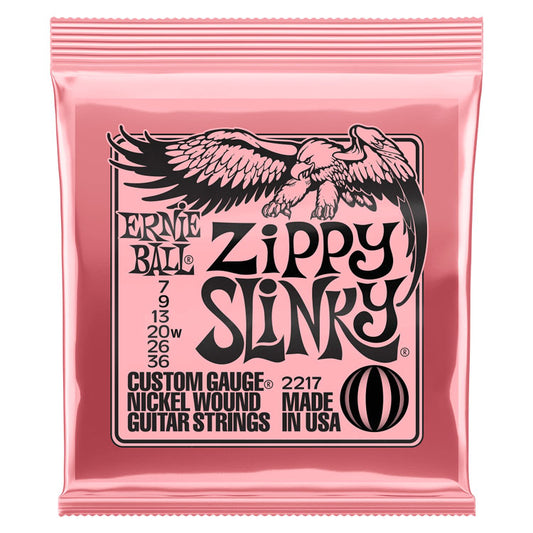 Ernie Ball Zippy Slinky 7-36 Nickel Wound 6-String Electric Guitar Strings