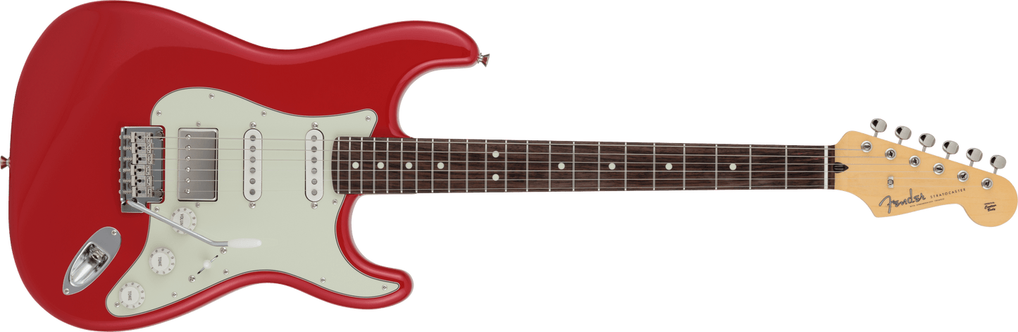 Fender Hybrid II 2024 Collection Made in Japan HSS Stratocaster Electric Guitar - Modena Red