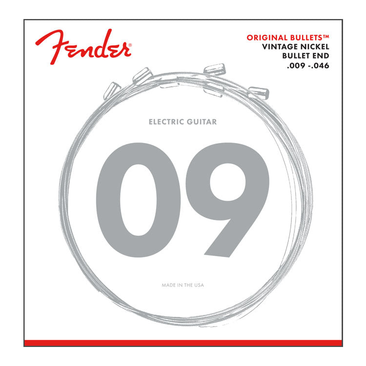 Fender 3150 Original Bullets 9-46 Pure Nickel 6-String Electric Guitar Strings