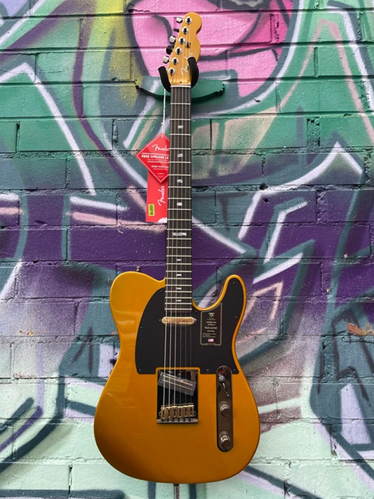 Fender 75th Anniversary American Ultra II Telecaster Electric Guitar - Liquid Gold