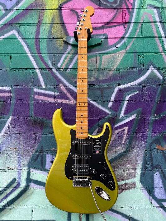 Fender American Ultra II Stratocaster HSS Electric Guitar - Solar Flare