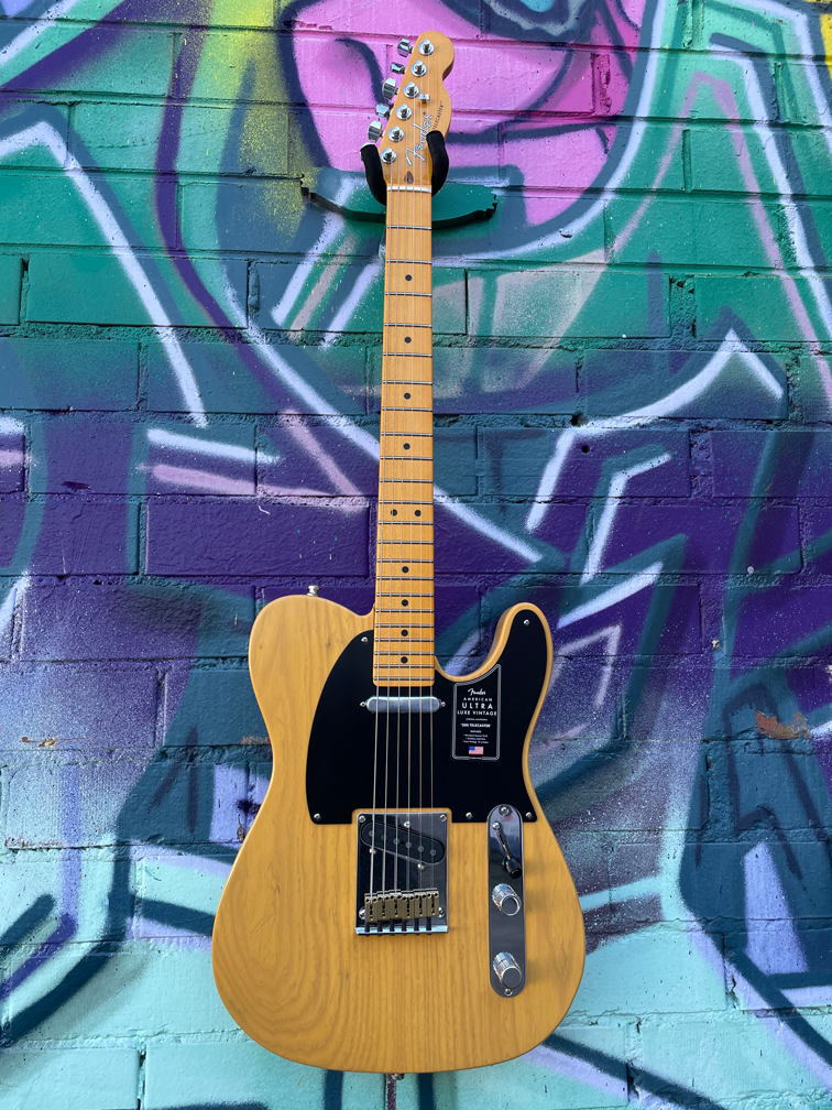 Fender American Ultra Luxe Vintage '50s Telecaster Electric Guitar - Butterscotch Blonde