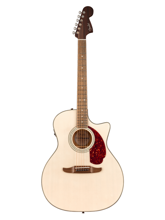 Fender California Deluxe Newporter CE Acoustic Electric Guitar - White Blonde
