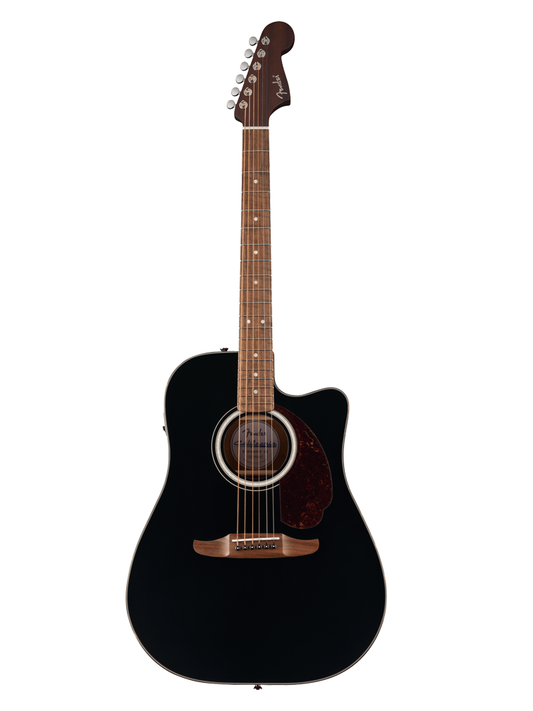 Fender California Deluxe Redondo CE Acoustic Electric Guitar - Black