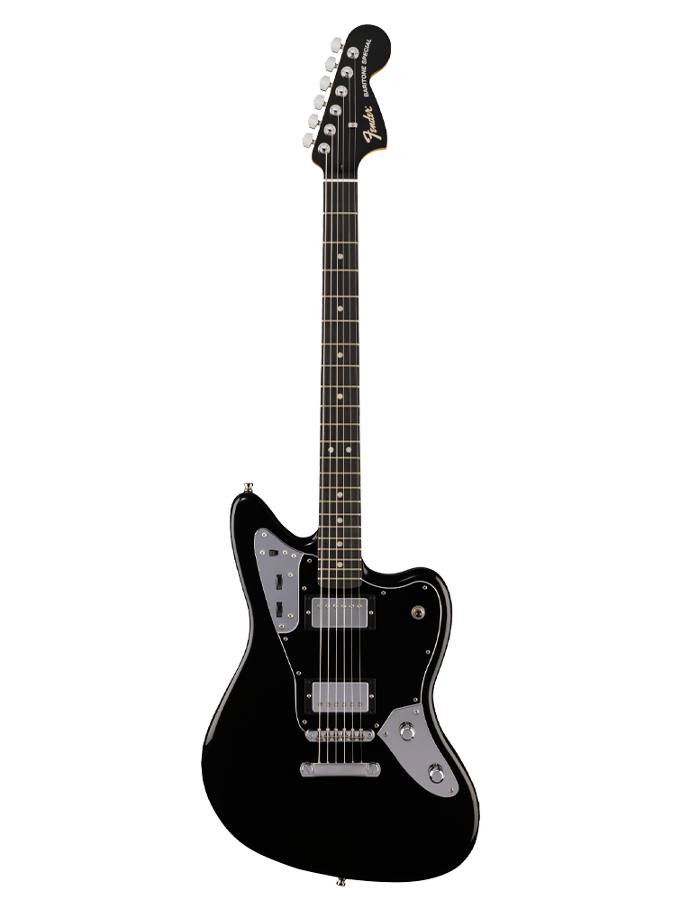 Fender Limited Edition Player Fusion Jaguar Baritone Special Electric Guitar - Black