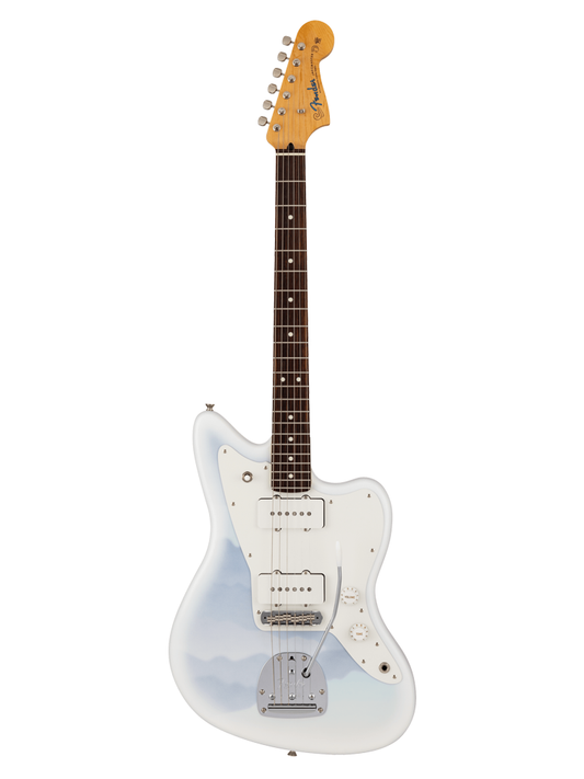 Fender Made in Japan Hybrid II 2026 Collection Misty Satin Jazzmaster Electric Guitar - Blue Mist