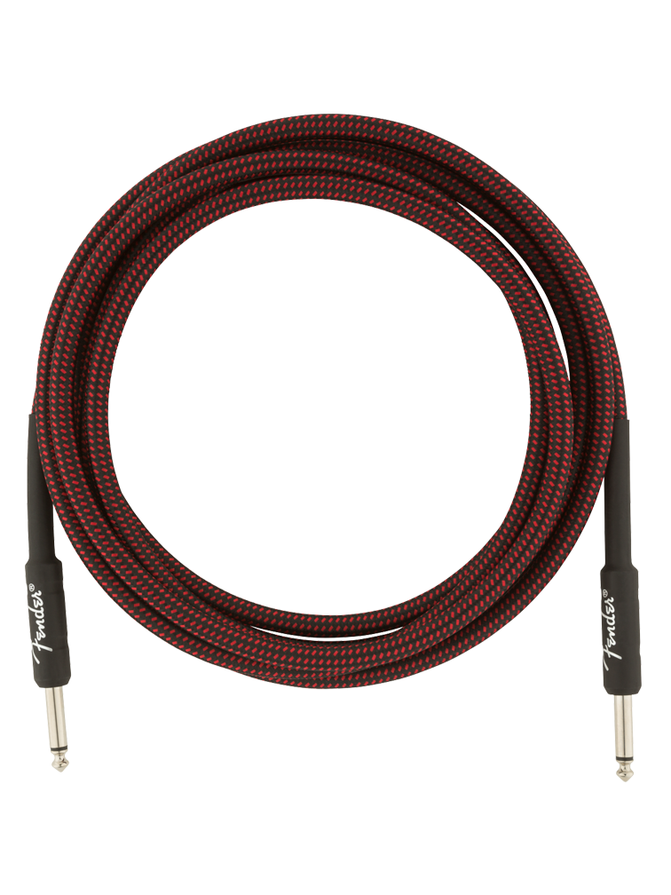 Fender Professional Series Instrument Cables - Red Tweed (10ft)