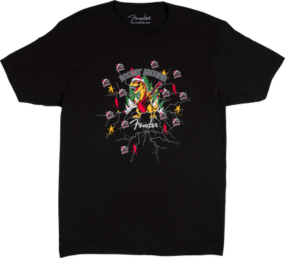 Fender 2025 Ugly Christmas Dinosaur Tee