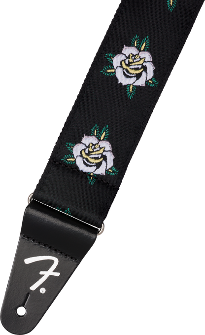 Fender 2" Rose Strap - White