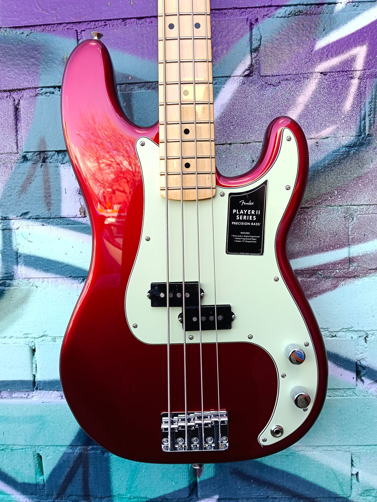 Fender 75th Anniversary Player II Precision Bass - Candy Apple Red
