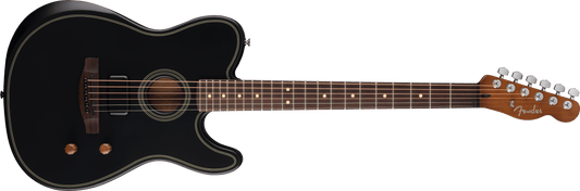 Fender Acoustasonic Standard Telecaster Electric Guitar - Black