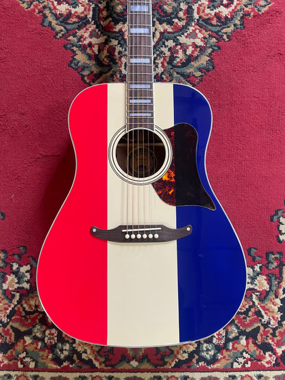 Fender Buck Owens Kingman Electric Acoustic Guitar - Red White and Blue