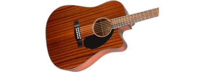 Fender CD-60SCE Dreadnought Electric Acoustic Guitar - All Mahogany