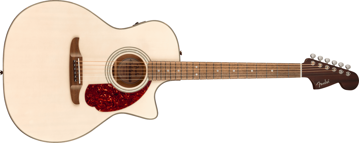 Fender California Deluxe Newporter CE Acoustic Electric Guitars - White Blonde