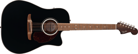 Fender California Deluxe Redondo CE Acoustic Electric Guitar - Black