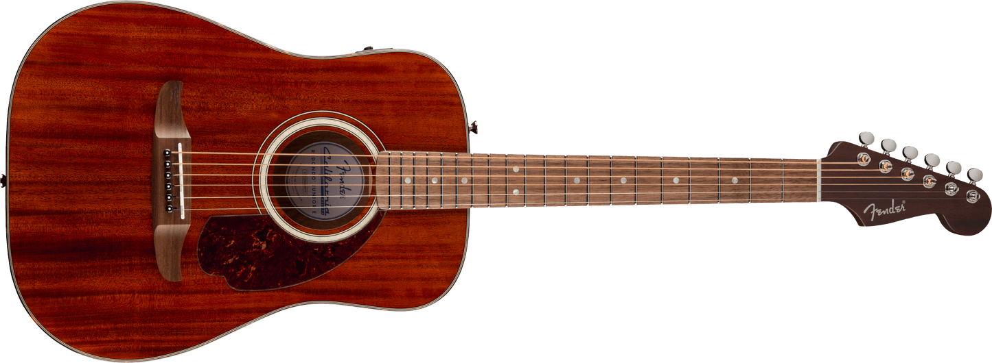 Fender California Deluxe Redondo Jr. E Mahogany Acoustic Electric Guitars - Natural
