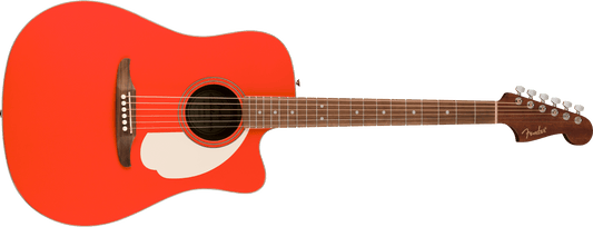 Fender California Standard Redondo CE Electric Acoustic Guitar - Fiesta Red