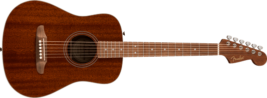 Fender California Standard Redondo Mini Acoustic Guitar with Bag -  Natural Sapele