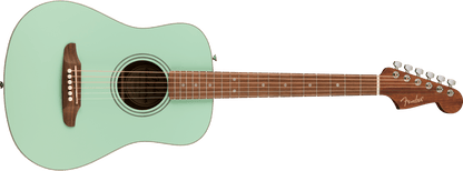 Fender California Standard Redondo Mini Acoustic Guitar with Bag - Surf Green