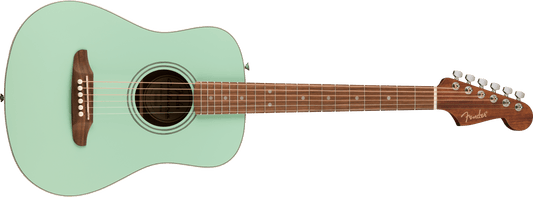 Fender California Standard Redondo Mini Acoustic Guitar with Bag - Surf Green