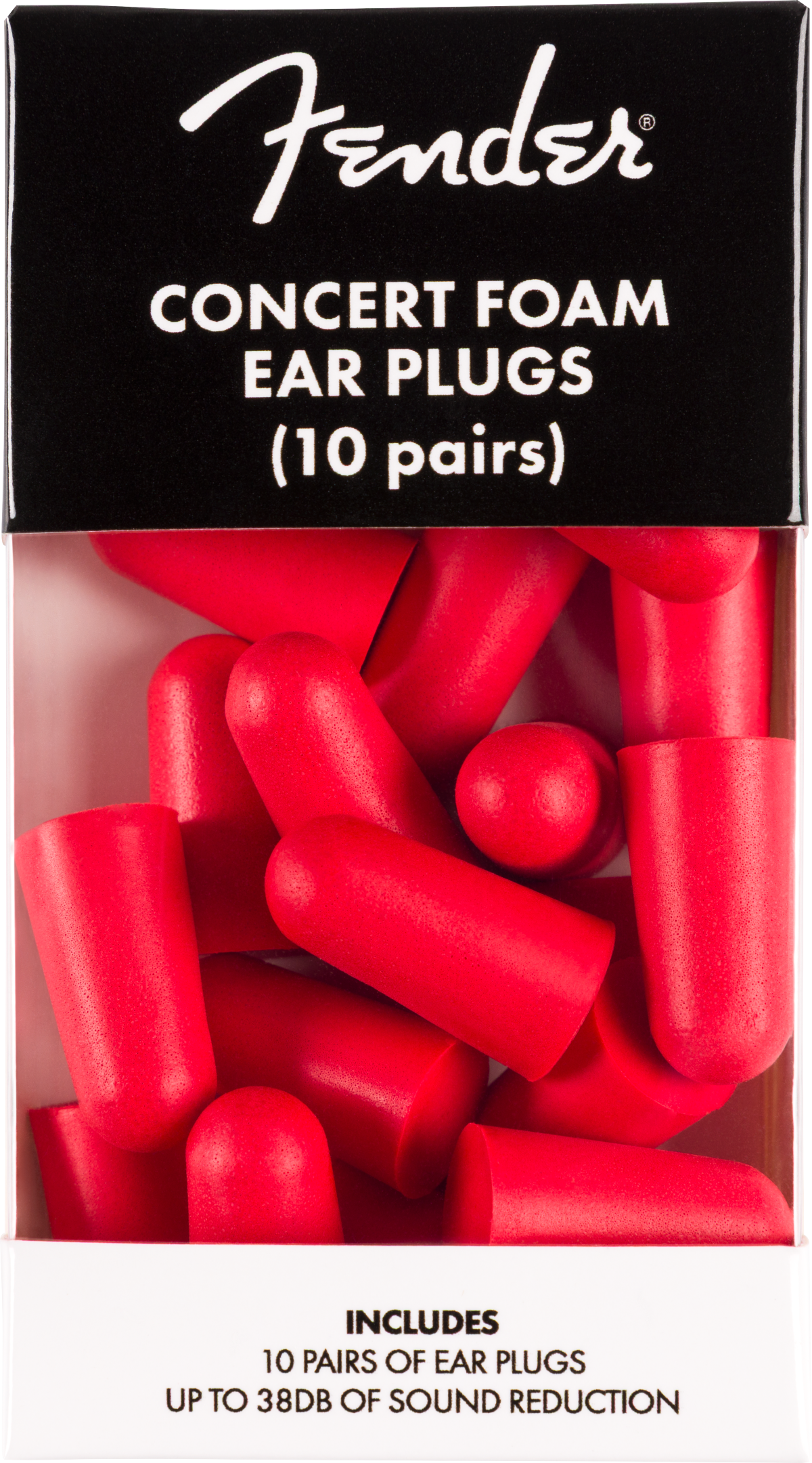 Fender Concert Foam Ear Plugs - 10 Pairs