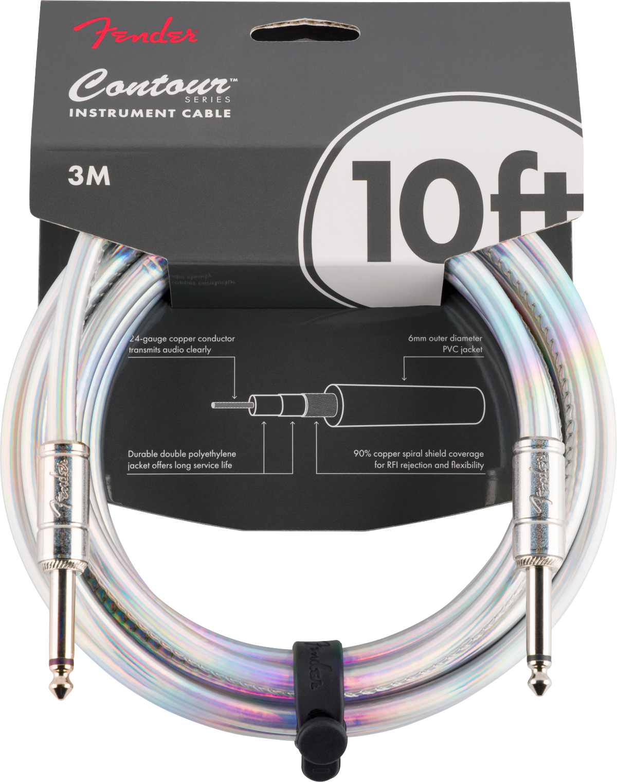 Fender Contour Galaxy Instrument Cable 10ft