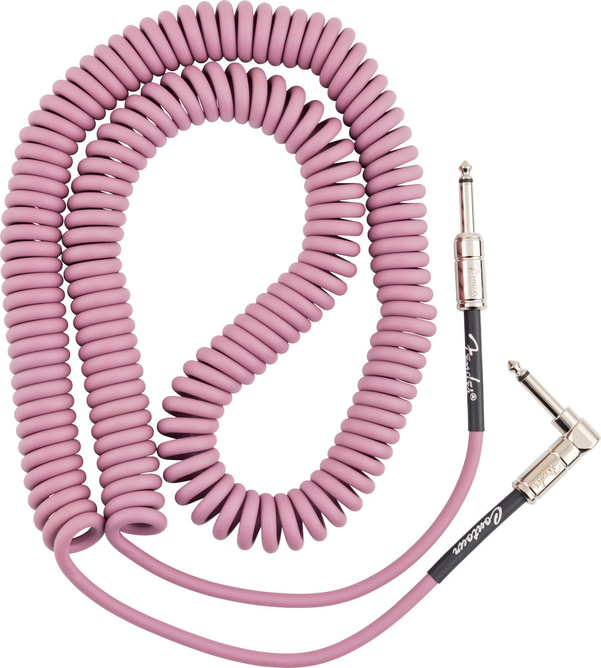 Fender Contour Series Coil Instrument Cable - Burgundy Mist