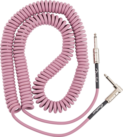 Fender Contour Series Coil Instrument Cable - Burgundy Mist