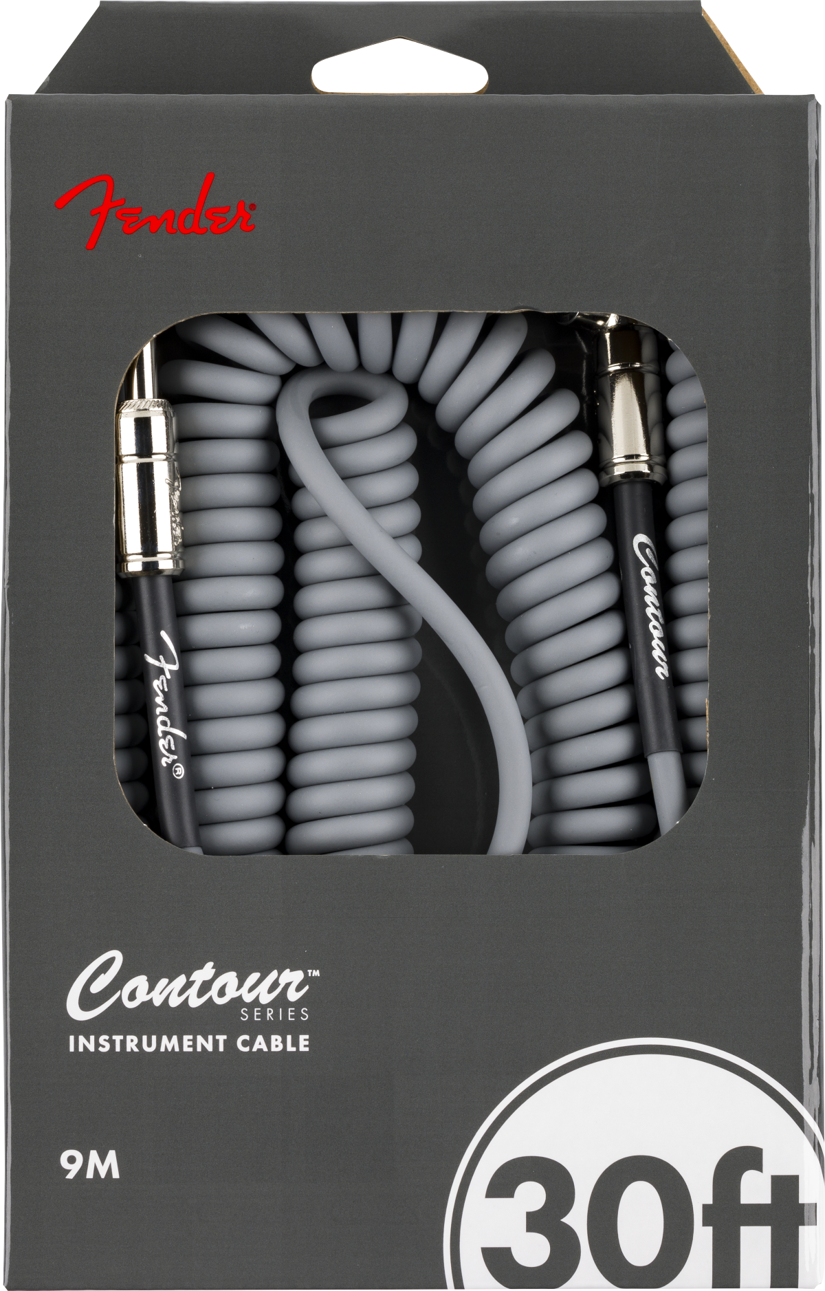 Fender Contour Series Coil Instrument Cable - Inca Silver