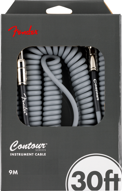 Fender Contour Series Coil Instrument Cable - Inca Silver