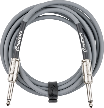 Fender Contour Series Instrument Cables - Inca Silver (10ft)
