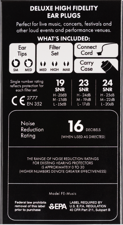 Fender Deluxe Hi-Fi Ear Plugs