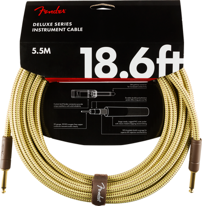 Fender Deluxe Series Tweed Instrument Cables - Tweed (18.6ft)
